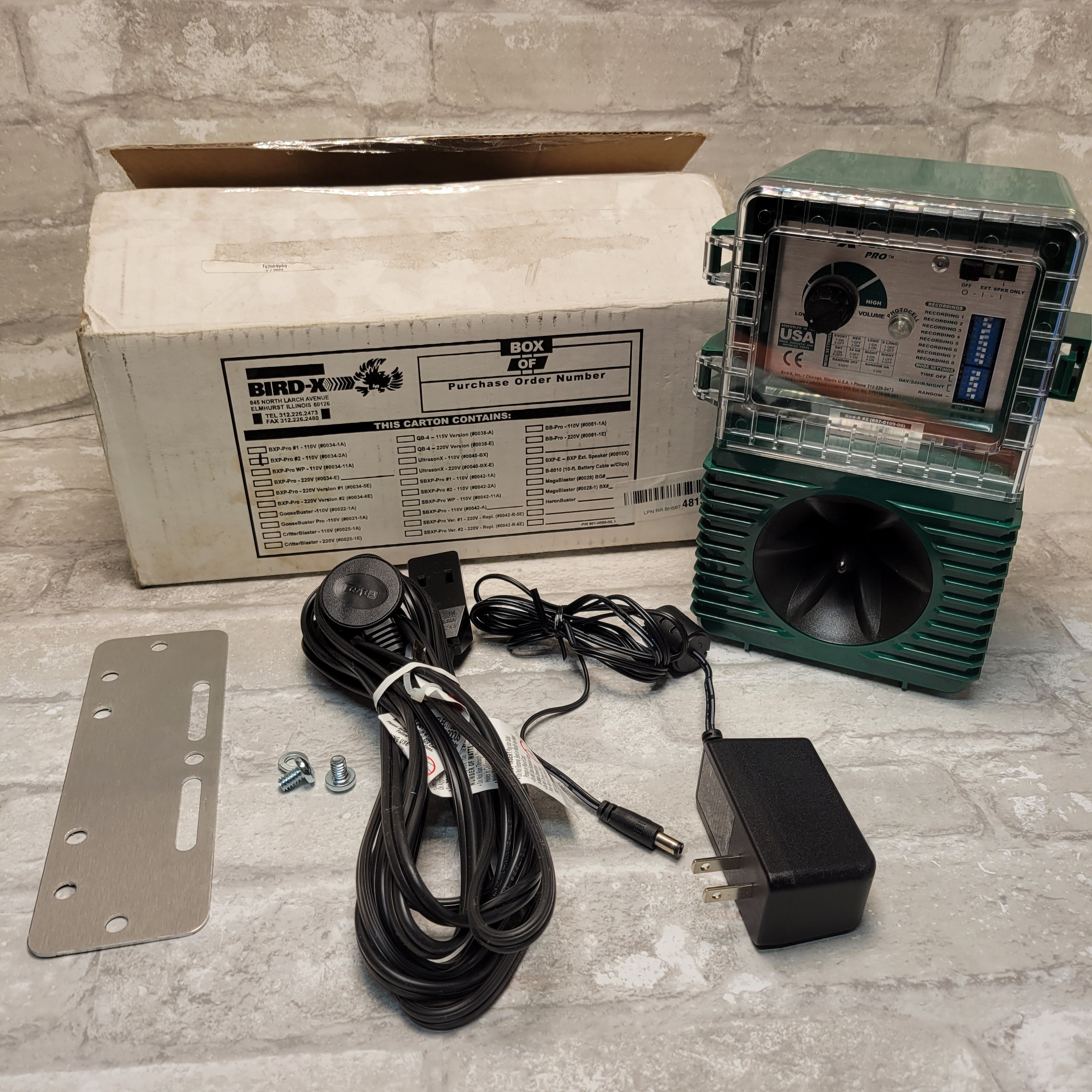 Bird-X BXP-PRO2 Electronic Bird Repeller (7942935937262)